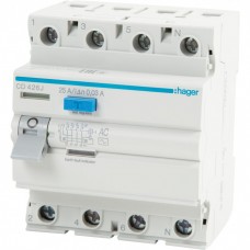 Устройство защитного отключения Hager 4P 25A 30mA AC